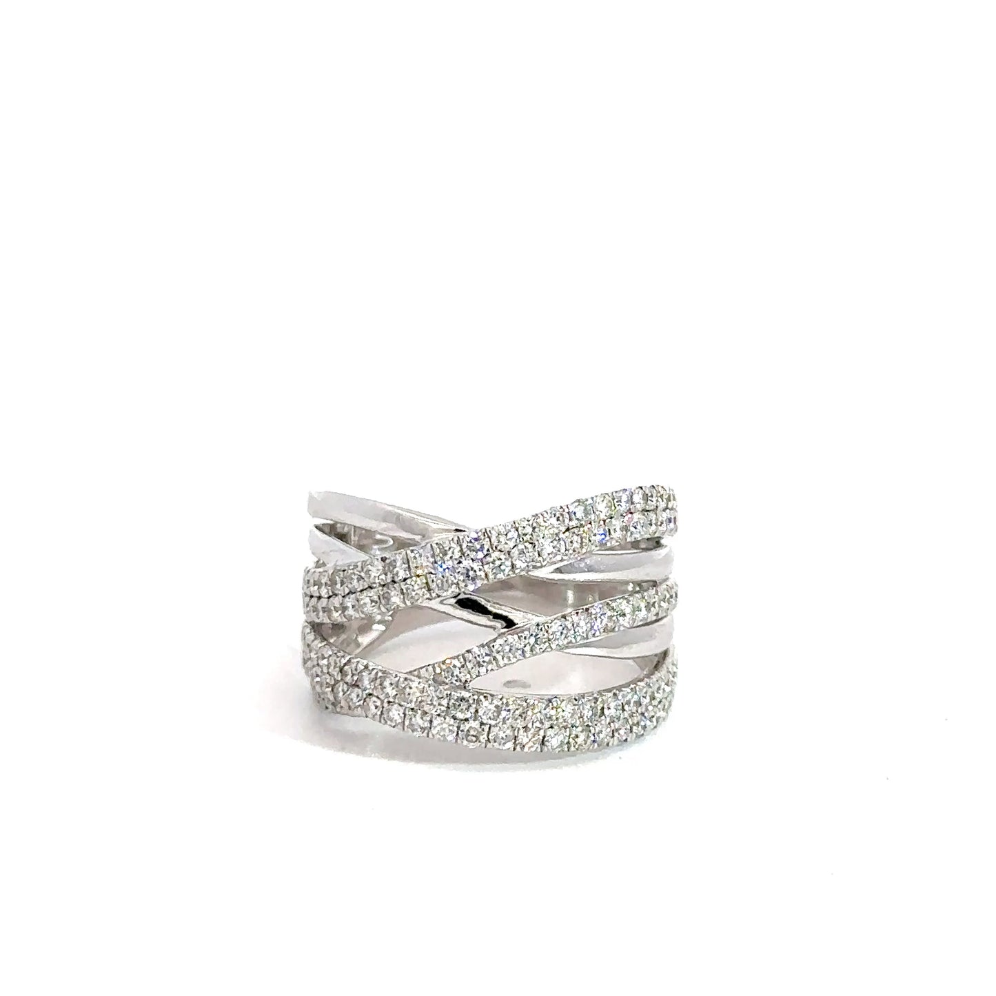 14k White Gold Diamond Fashion Ring 1 1/3cttw