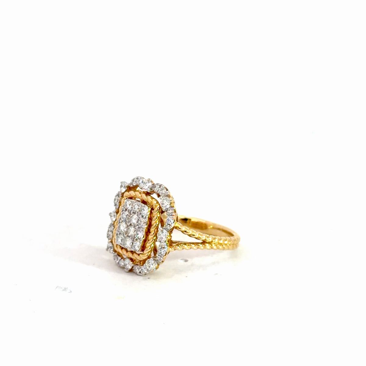 14k Yellow Gold Diamond Ring 1cttw