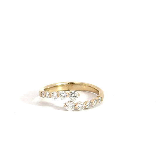14k Yellow Gold Diamond Fashion Ring .69cttw