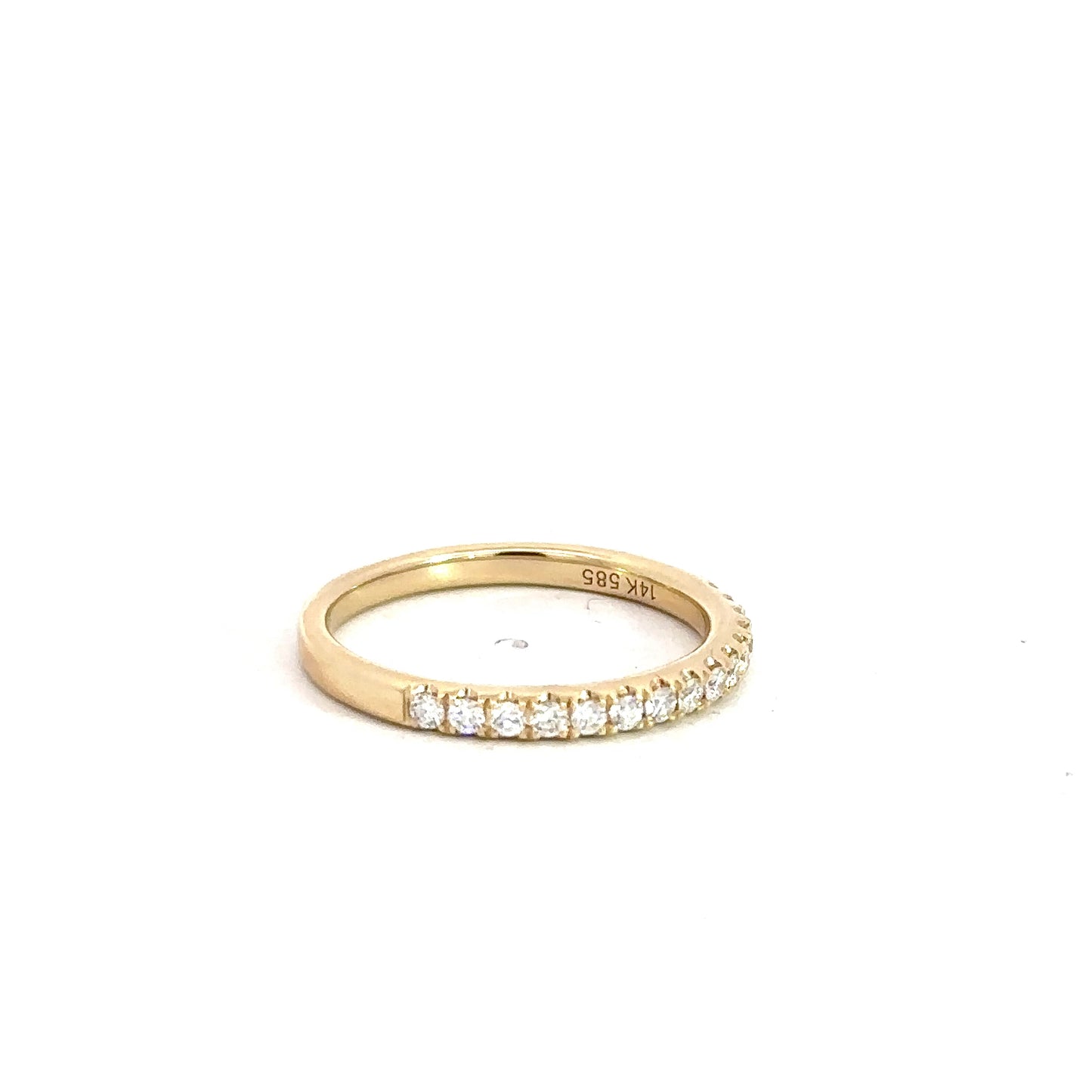 14k Yellow Gold Diamond Band .26cttw