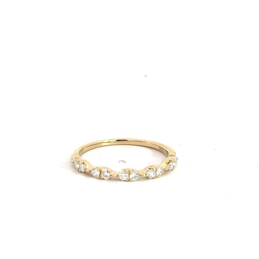 14k Yellow Gold Diamond Fashion Ring .21cttw