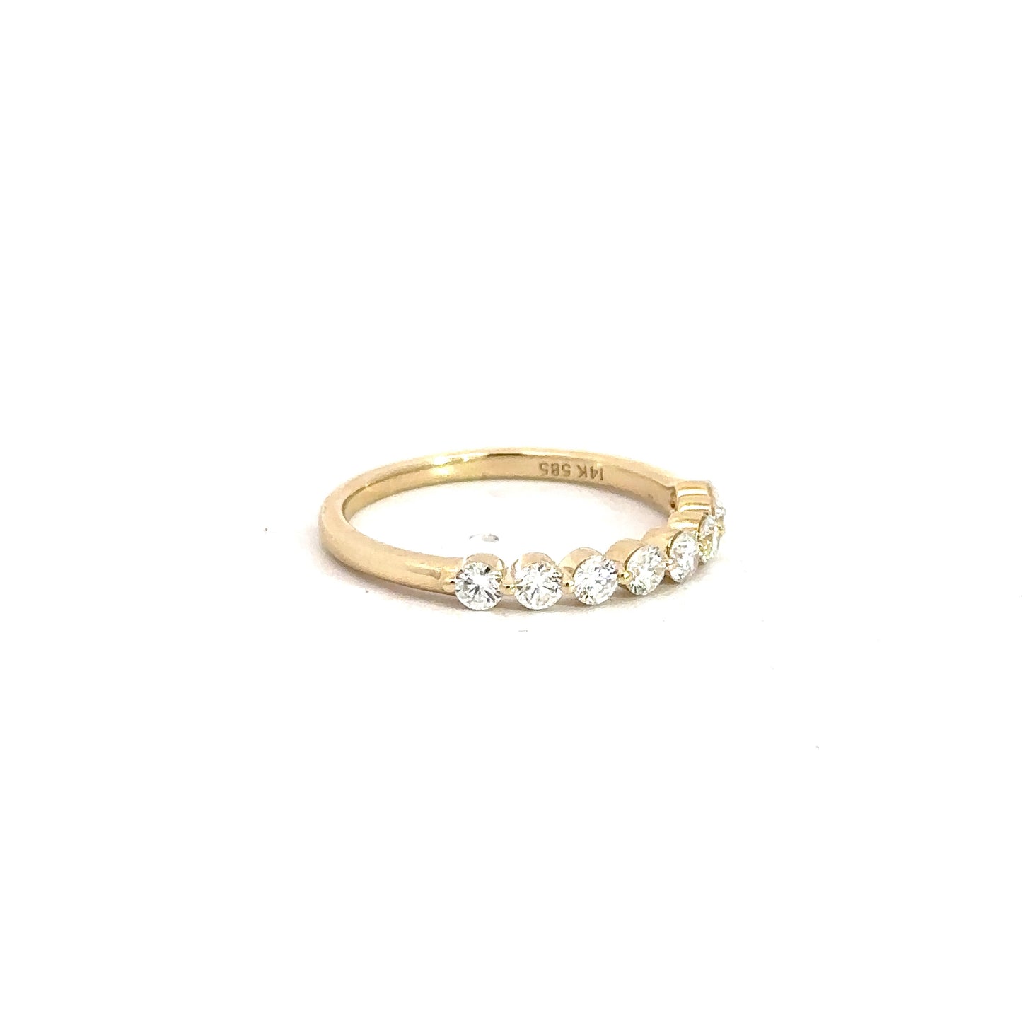 14k Yellow Gold Diamond Band .50cttw