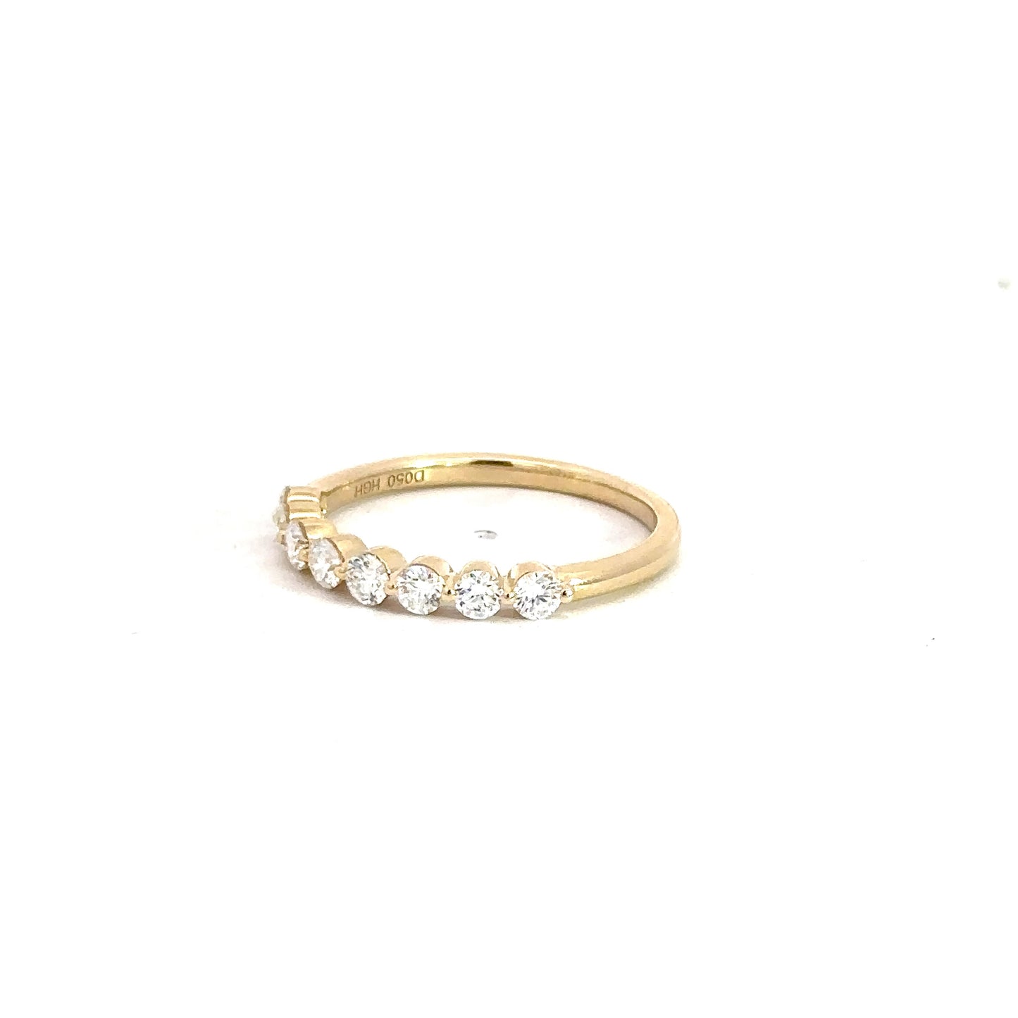 14k Yellow Gold Diamond Band .50cttw