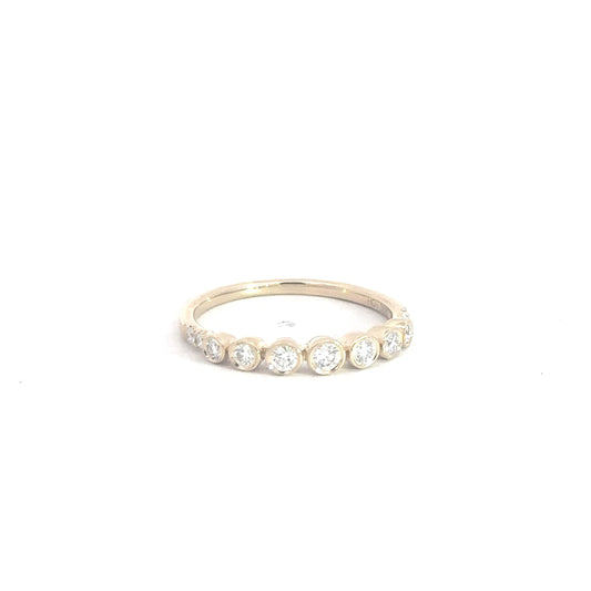 14k Yellow Gold Diamond Fashion Ring .30cttw