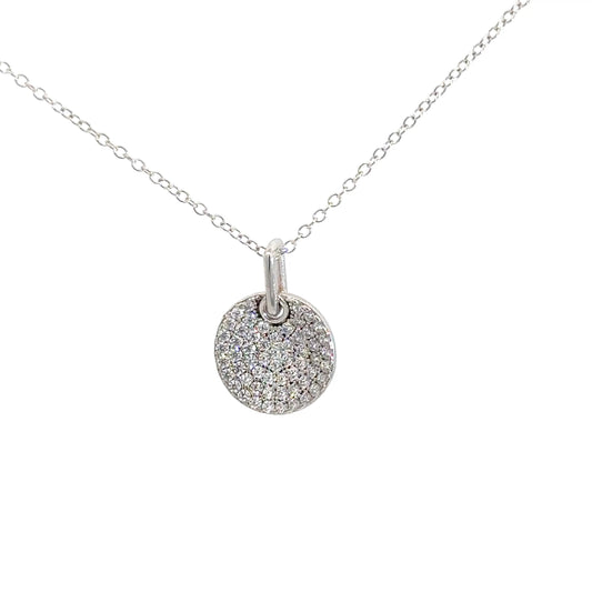Sterling Silver Simulated Diamond Pendant