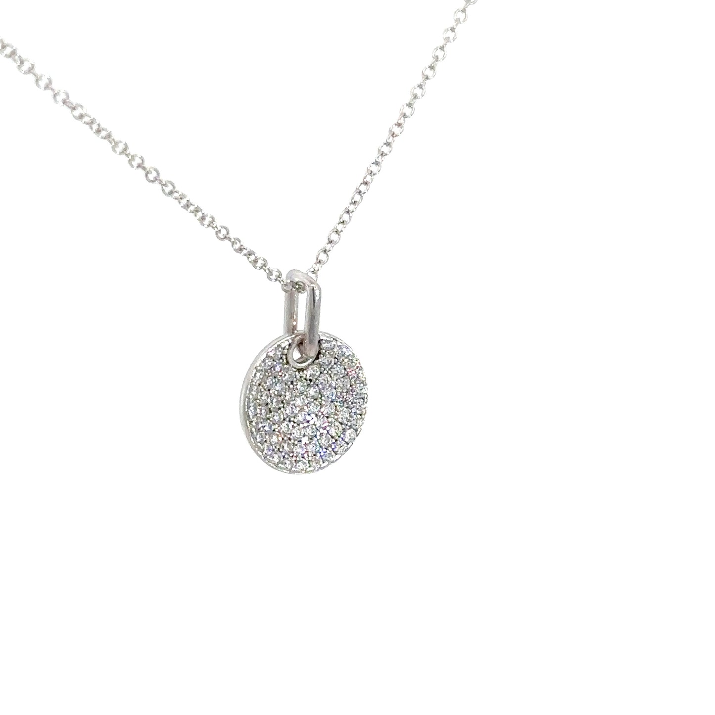 Sterling Silver Simulated Diamond Pendant