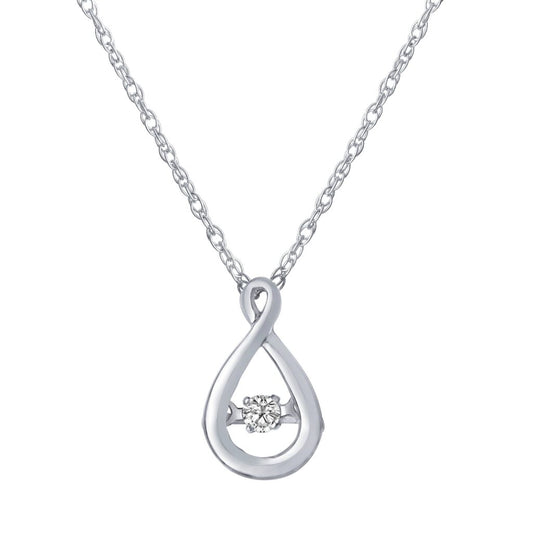 Sterling Silver Heartbeat Pendant