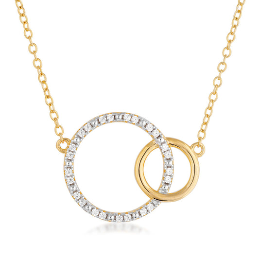 Gold Plated Cz Circle