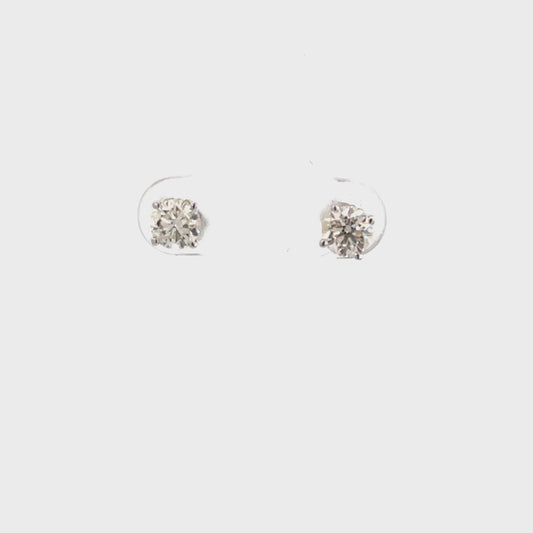 14k White Gold 1.38cttw Diamond Studs