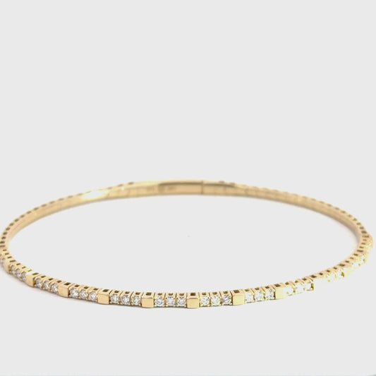 14k Yellow Gold Diamond Bracelet .49cttw