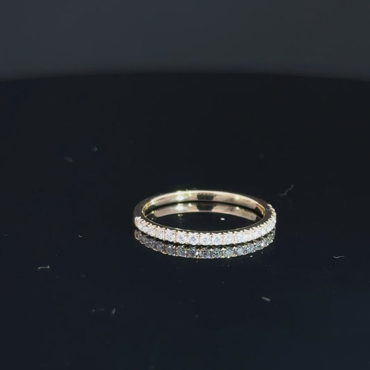 14k Yellow Gold .25cttw Diamond Band