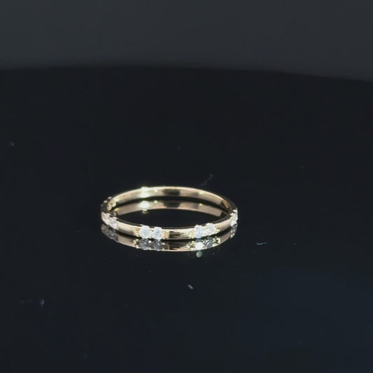 14k Yellow Gold Diamond Ring .18cttw
